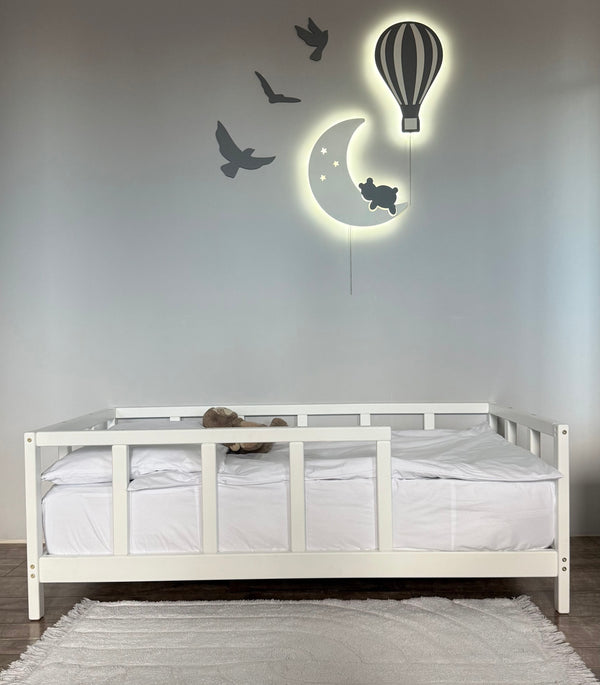 Queen Size Bed Frame - Scandinavian Bed Frame with Legs for Kids (Model 10), фото 5