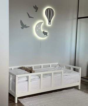 Queen Size Bed Frame - Scandinavian Bed Frame with Legs for Kids (Model 10)