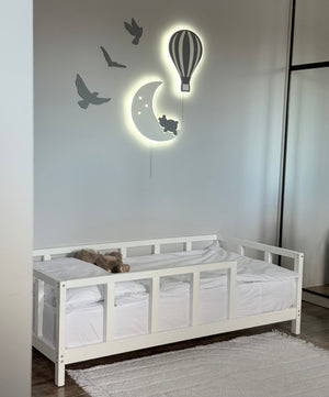 Queen Size Bed Frame - Scandinavian Bed Frame with Legs for Kids (Model 10)