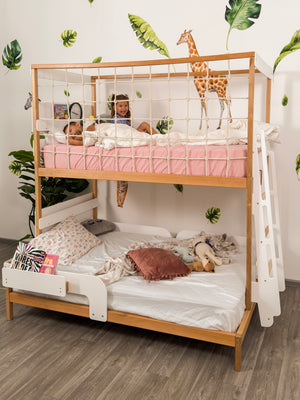 Twin Over Full Bunk Bed with Stairs - Space-Saving Bunk Beds (Ursa Major Bed)