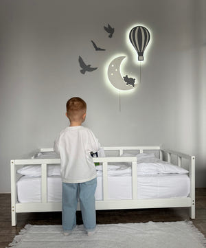 Queen Size Bed Frame - Scandinavian Bed Frame with Legs for Kids (Model 10)