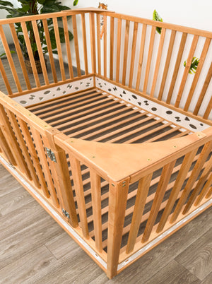 Toddler Safety Bed – Wooden Bed with Extra High Rails and Slatted Base (Oasis Bed)