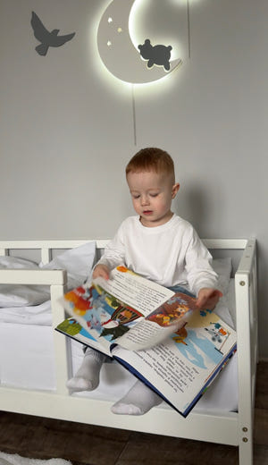 Queen Size Bed Frame - Scandinavian Bed Frame with Legs for Kids (Model 10)