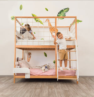 Toddler Twin Bunk Bed - Montessori Gym Bed - Twin Over Twin Bunk Bed (Ursa Minor Bed)