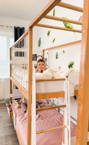 Montessori Jungle Climber Bed - Twin Loft Bed - Toddler Bed