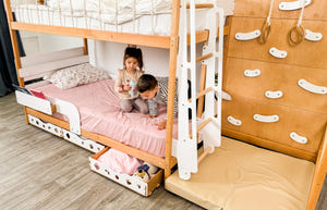 Eco-Friendly Montessori Jungle Bed - Bunk Bed with Optional Table & Drawers