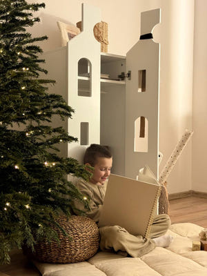 Montessori Wardrobe by Busywood - Kids House Dresser City