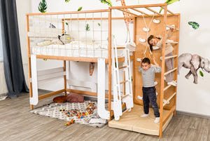 Montessori Jungle Climber Bed - Twin Loft Bed - Toddler Bed