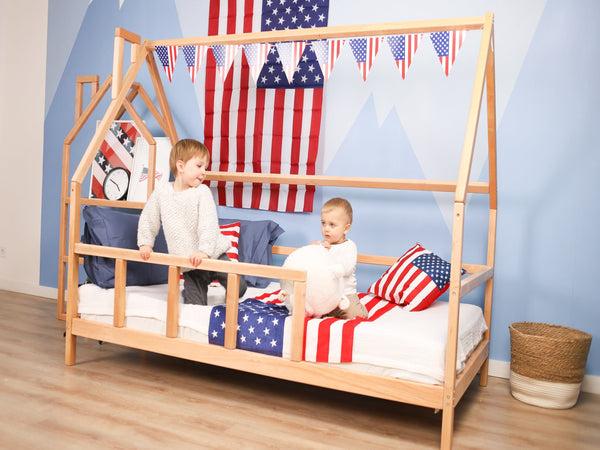 House bed frame for Toddler | Twin Size 75x38 in (Model 1)