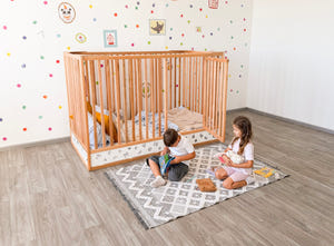 Toddler Floor Bed with Extra-High 50-Inch Rails (Oasis XL Bed)