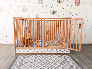 Toddler Floor Bed with Extra-High 50-Inch Rails (Oasis XL Bed)