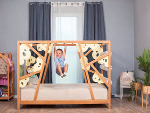 Montessori wood Gym Bed Lemur