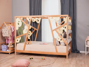 Montessori wood Gym Bed Lemur