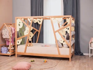 Montessori wood Gym Bed Lemur