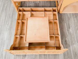 Montessori House Bed with Pet Space & Rolling Storage Drawer (BusyPet Lounge Bed)