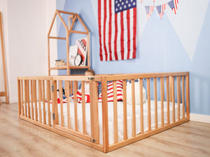 Montessori playpen for kids Platform bed (Model 6.2/19)