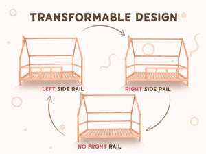 Montessori Toddler Bed with legs (Model 1)