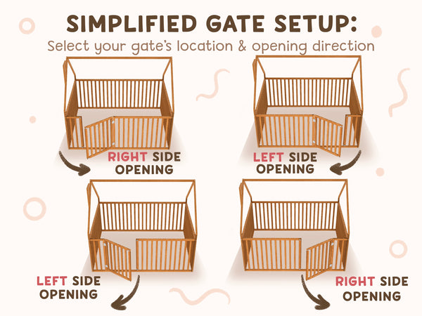 Montessori wood House Playpen with Fall Protection (Model 21), фото 11