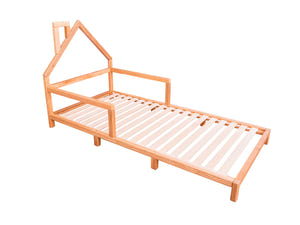 Montessori Wood Bed with legs Natural Color (Model 3)
