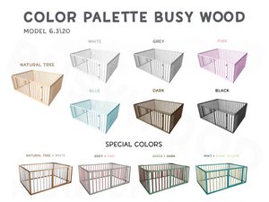 Platform Playpen Bed with extended rail (Model 6.3/20)