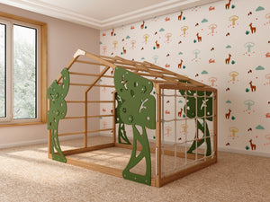Forest Gym Bed – Floor Climbing Bed for Kids