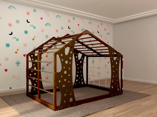 Montessori Gym Monkey Bed for Toddlers, фото 5