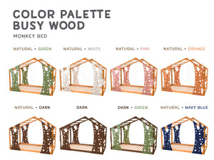 Montessori Climbing Playhouse Present Monkey Bed