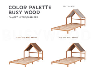 Headboard Bed with Canopy