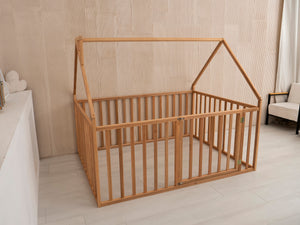 baby crib floor bed – side View