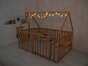 baby crib floor bed – front View