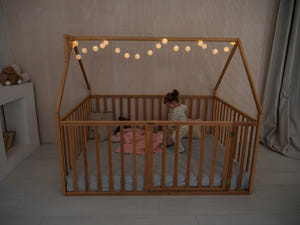 Twin Floor Bed – Front View