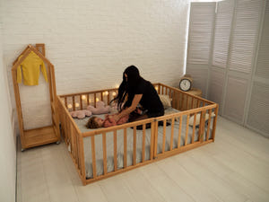 Montessori Floor Bed with Slats - Toddler Bed Frame (Model 6.2/19)