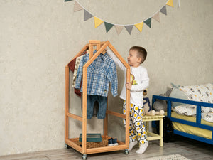 Wooden House for Children clothes, photo 1