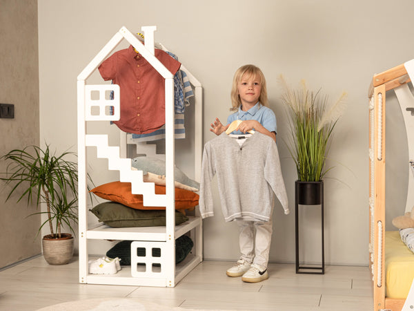 Kids House for Clothes with Windows