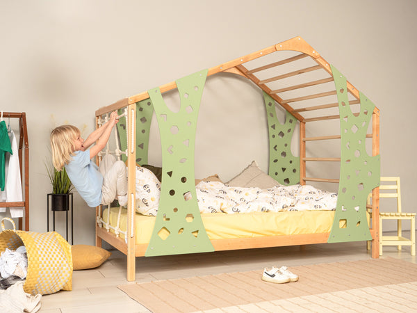 Monkey Bed for Climbing Legs & Slats Gym Bed