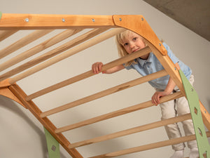 Monkey Bed for Climbing Legs & Slats Gym Bed - Twin Toddler Bed - Montessori Bed Full