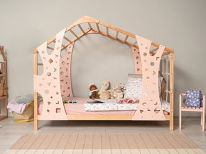 Toddler Monkey Bed for Climbing Legs & Slats