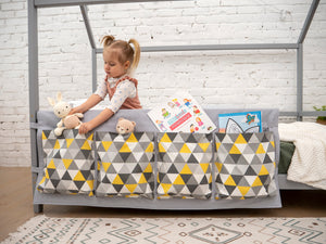 Baby Bed Organizer Fabric Storage Pockets