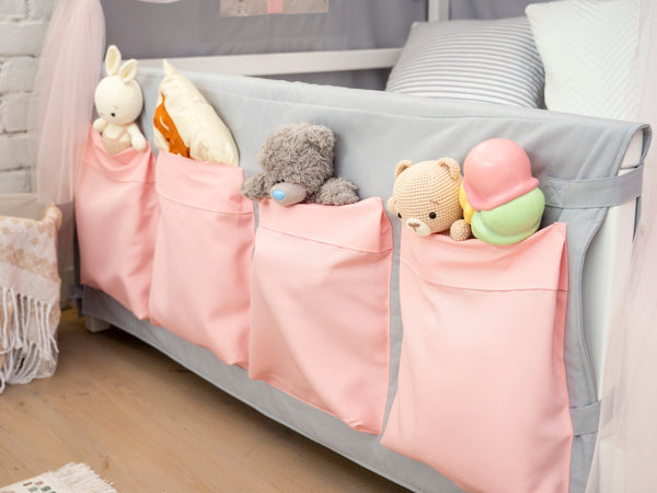 Baby Girl Bed Organizer Nursery Bedside Pocket, фото 3