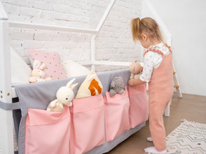 Baby Bed Organizer Fabric Storage Pockets