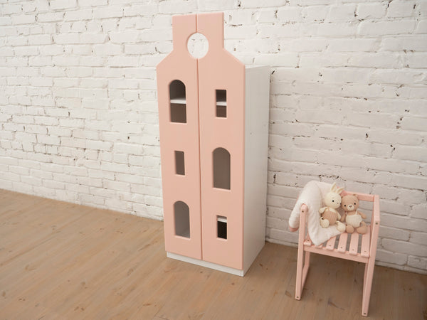 Montessori Wood Chair for Girl Room (Chair Cube)