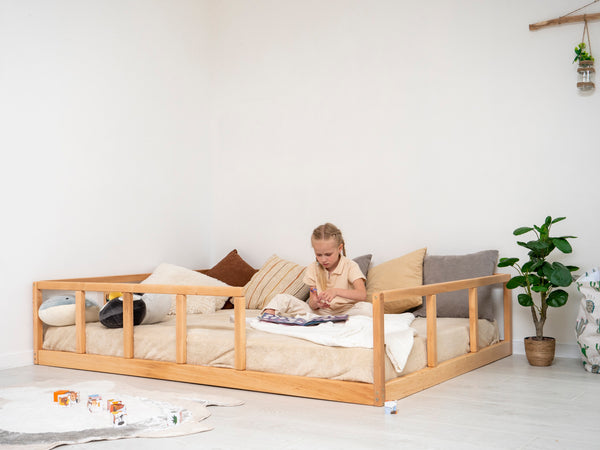 Floor bed with rails Montessori bed (Model 10), фото 5