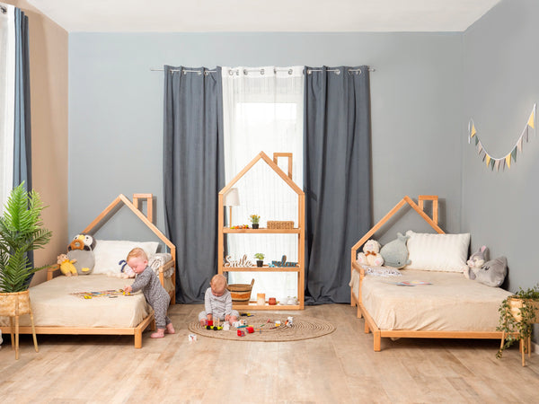 Montessori toddler house frame bed with legs (Model 3)