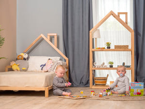 Montessori toddler house frame bed with legs (Model 3)