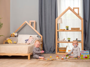 Montessori toddler house frame bed with legs (Model 3)