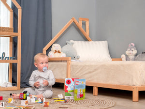 Montessori toddler house frame bed with legs (Model 3)