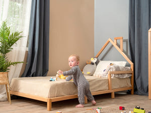 Montessori toddler house frame bed with legs (Model 3)