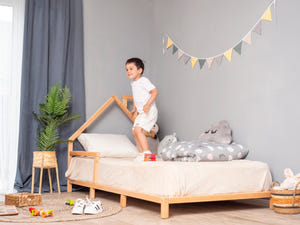 Montessori toddler house frame bed with legs (Model 3)