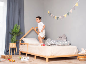 Montessori toddler house frame bed with legs (Model 3)