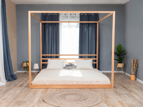 Loft Bed for Adults – Solid Wood Loft Design Bed (Model 8), фото 6